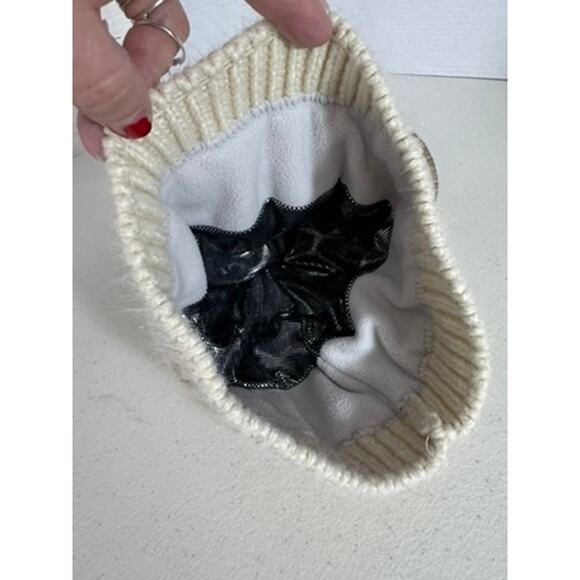 'COLUMBIA' Winter Hat Insulated Beanie Cream One Size Unisex Preppy Skiing Snow - Picture 8 of 9